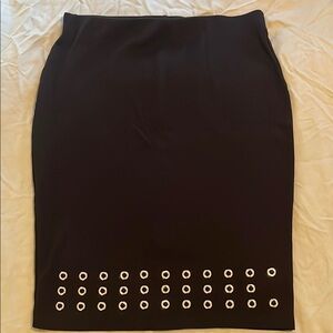 Black Skirt with cool metal ring Detail